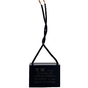 CAPACITOR PPM 3UF 450VCA FIO 3UF 450V CBB61 TK