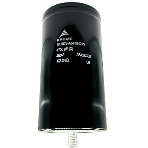 CAPACITOR GIGA 4700UF 450V B43875A5478Q15 75X145MM PARAFUSO M6 EPCOS