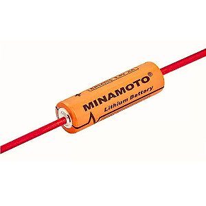 BATERIA LITHIUM ER4505 3,6V AA - 2400MAH COM TERMINAL AXIAL MINAMOTO