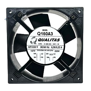 MICRO VENTILADOR AXIAL 162X162X55MM BIVOLT Q160A3 QUALITAS