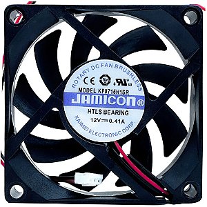 MICRO VENTILADOR KF0715H1SR 12V 0.41A 70X70X15MM 2 FIOS JAMICON