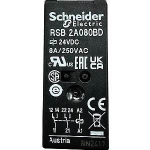 RELÉ DE INTERFACE 8A 2NAF 24VCC - RSB2A080BD
