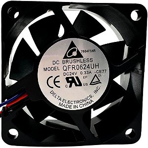 MICROVENTILADOR QFR0624UH-CE77 24V 0,6A 0,33A 60X6025MM DELTA