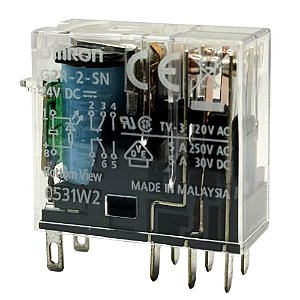 RELE OMRON 8 PINOS (2 NAF) G2R-2-SN 24VDC