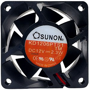 MICRO VENTILADOR KD1206PTS1 DC 12V 2.3W SUNON 60X60X25MM