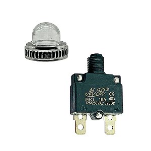 Botão Disjuntor Fusivel Termico 20A