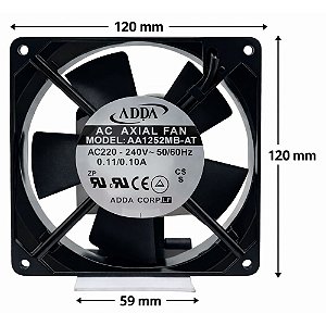 MICRO VENTILADOR AA1252MB-AT 120X120X25 ADDA