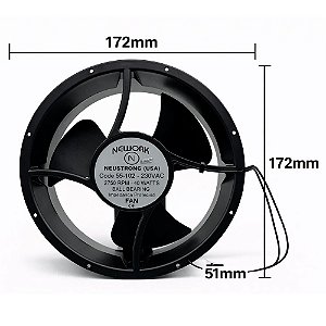 MINIVENTILADOR RT-254 ROLAMENTO 55.102 MONOVOLT