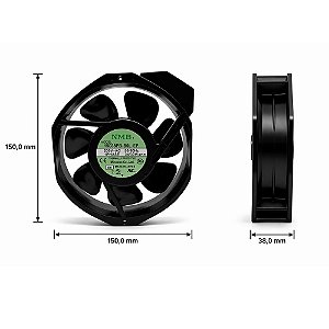 VENTILADOR 15038PB-B0L-EP 200V 50/60Hz - 34/33W NMB