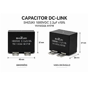 Capacitor SHIZUKI YK11454A M1719 1000VDC