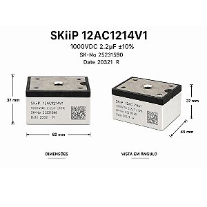 MÓDULO IGBT SKIIP 2AC12T4V1 18A 1,2CV SEMIKRON