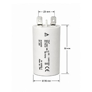 CAPACITOR PPM 12UF 380VCA/400VCA 5% B32322-D4126-J010 FAST-ON EPCOS