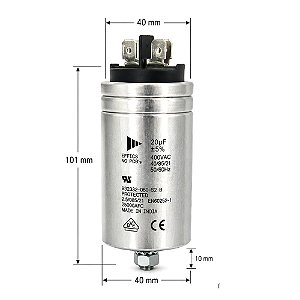 CAPACITOR DE ALUMINIO 20UF 400V 50/60Hz B32332-V80 EPCOS