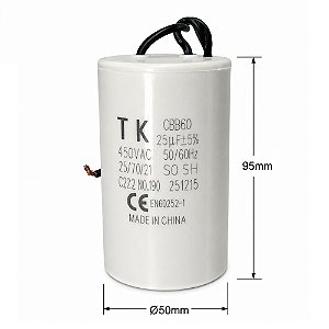 CAPACITOR PPM 25UF 450 5% FIO TK