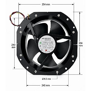 MICROVENTILADOR 254X89MM M230FA2HB-SC2 MUTUAL 70W BIVOLT