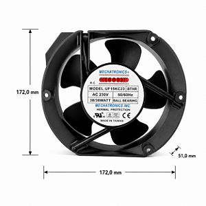 VENTILADOR UF15KC23-BTHR AC 230V 29W 172X150X51MM MECHATRONICS