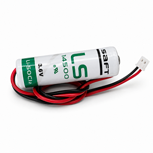 BATERIA SAFT LS14500 3,6V C/ CONECTOR MINI JST PH 2 VIAS PASSO 2.0MM