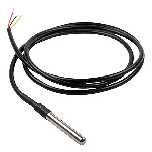 SENSOR DE TEMPERATURA DS18B20 ENCAPSULADO - À PROVA D'ÁGUA
