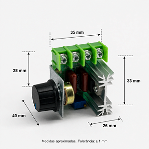 modulo dimmer 2.000w 220v ac 50-220v