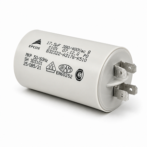 Capacitor De Partida 17,5uf 380/400v 40x71mm (fast-on)