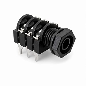 Jack P10 Stereo Profissional Fechado 6 Terminal Longo C/10