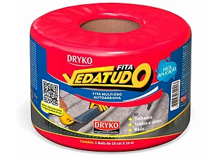 Fita manta asfáltica auto adesiva aluminizada 10 cm x 10 m