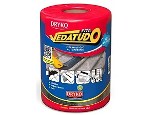 Fita manta asfáltica auto adesiva aluminizada 20 cm x 10 m