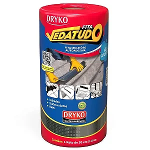 Fita manta asfáltica auto adesiva aluminizada 30 cm x 10 m