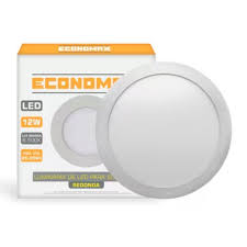 Luminária Led Plafon Redondo Sobrepor 12W Economax