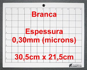 Pague 3 e Leve 4 - Bases de Corte A4 Cameo 30x21 BRANCA 0,30mm com cola