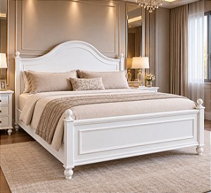 Cama Imperial em Laca Madeira Maciça