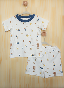 Pijama Bichinhos Aventureiros Curto - Lista Rafael