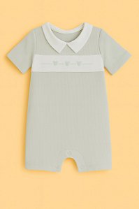 Macaquinho Verde Claro Ursinhos Tricô - Lista Rafael