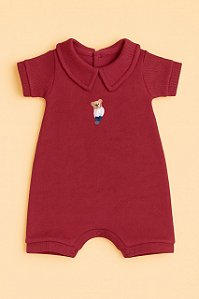 Macaquinho Vermelho Ursinho Tricô - Lista Rafael