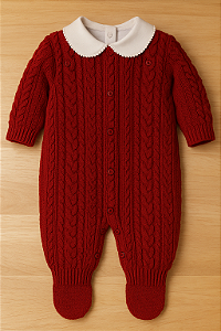 Conjunto Tricô Vermelho