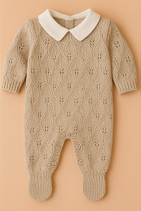 Conjunto Tricô Bege