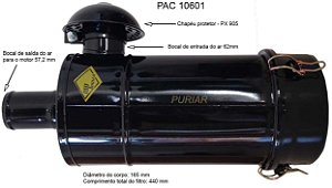 PAC 10601 - FILTRO DE AR GURCEL X12, Original Puriar