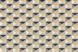Papel De Parede Atemporal Bobinex 3703 Geométrico Rolo 10mx52cm