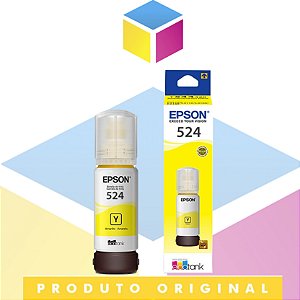 Tinta Epson 524 T 524 Amarelo Yellow | T 524420 AL T 524420 | L 6580 L 15150  L 15160 L 6490 | Original 70ml