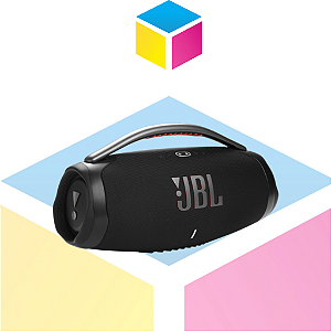 Caixa de Som JBL Boombox 3 Bluetooth Portátil | IP67 | Até 24h de Reprodução | 1 ano de Garantia