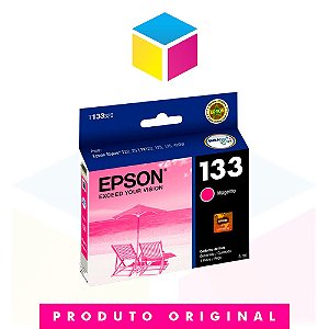 Cartucho de Tinta Epson Original 133 T 133 T 1333 Magenta | T 25 TX 125 TX 420 W TX 123 TX 320 F | 5ml