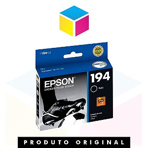 Cartucho de Tinta Epson original preto 194 T 194120 T 194 Preto | Expression XP 214 XP 104 XP 204 | 4ml