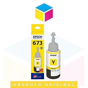 Tinta Epson original 673 T 673 T 673420 Yellow | L 800 L 810 L 805 L 1800 | 70ml