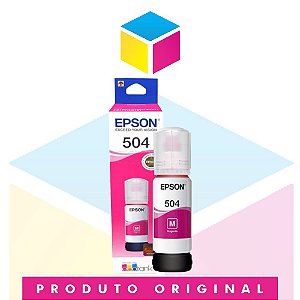 Tinta Epson 504 T 504 Magenta | T 504320 AL T 504320 | L 4150 L 4160  L 4260 L 6191 L 6161 L 6171 | Original 70ml