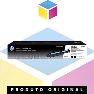 Toner HP 103AD W1103AD Original Preto | PACOTE DUPLO | NEVERSTOP 1200A 1200W 1000A 1000W | 5K