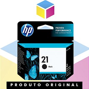 Cartucho de Tinta Original HP 21 Preto | C9351A C9351AB | 7ml