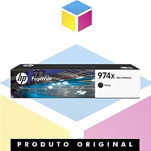 Cartucho de Tinta HP 974X L0S08AB Original Preto | 452DN 452DW 477DN 477DW 552DW 577DW 577z | 182,5ml