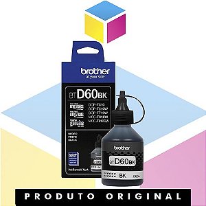 Tinta Brother BTD60BK BT-D60 Preto Original | MFC-T810W MFC-T4500DW MFC-T910DW HL-T4000DW | 108ml