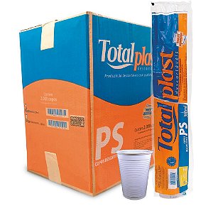 Copo Descartável 180ml Com 2.500 Unidades Branco Reforçado - Em 24 horas 🚀