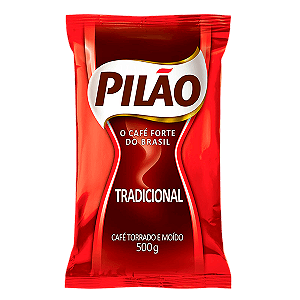 Café Pilão Torrado e Moído Extra Forte Vácuo 500g